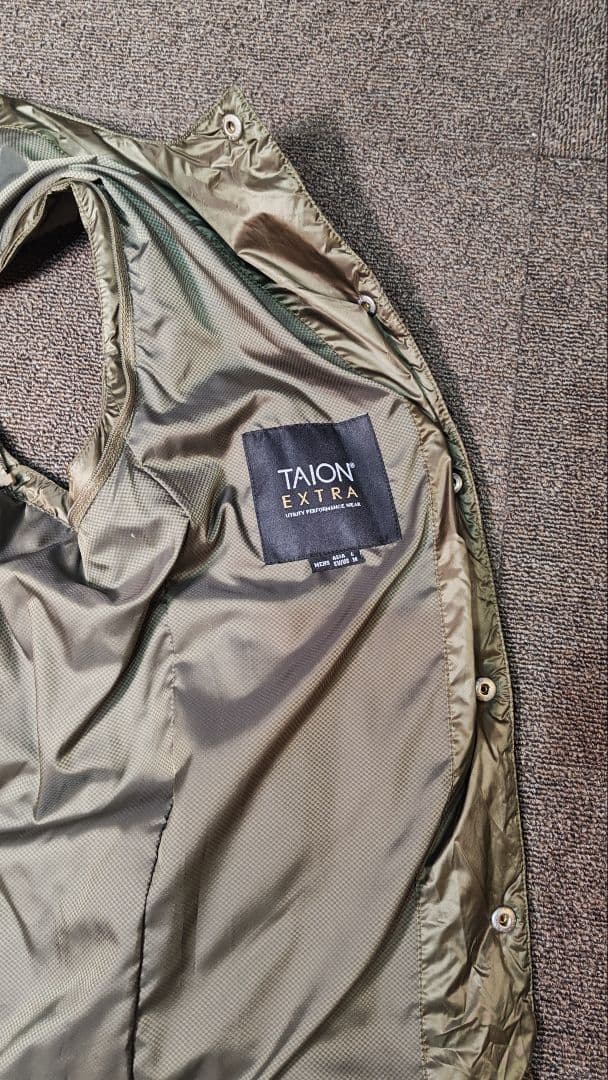 TAION EXTRA ダウンベスト カーキ（ヒーターベスト）