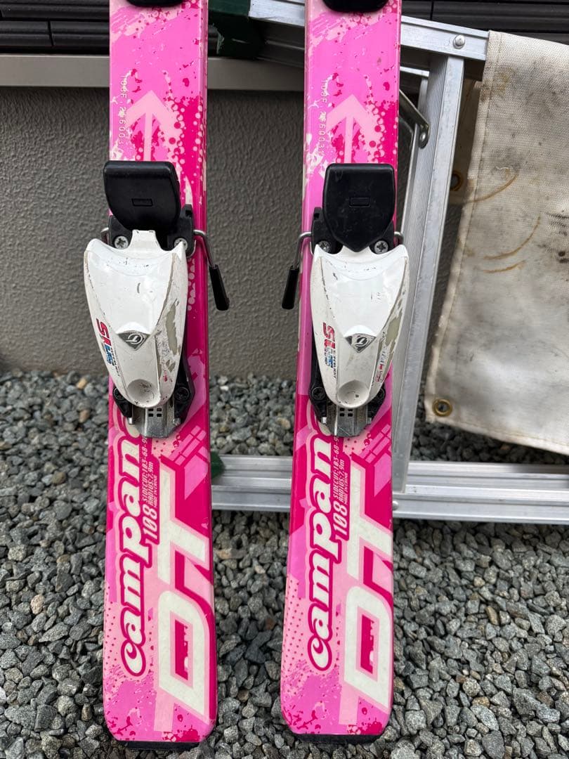 キッズ用スキー板 108cm ストック ブーツ付 19.0cm セット ガールズ