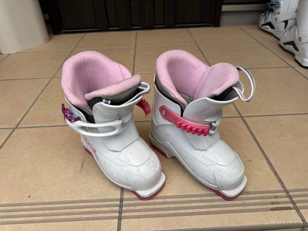 キッズ用スキー板 108cm ストック ブーツ付 19.0cm セット ガールズ