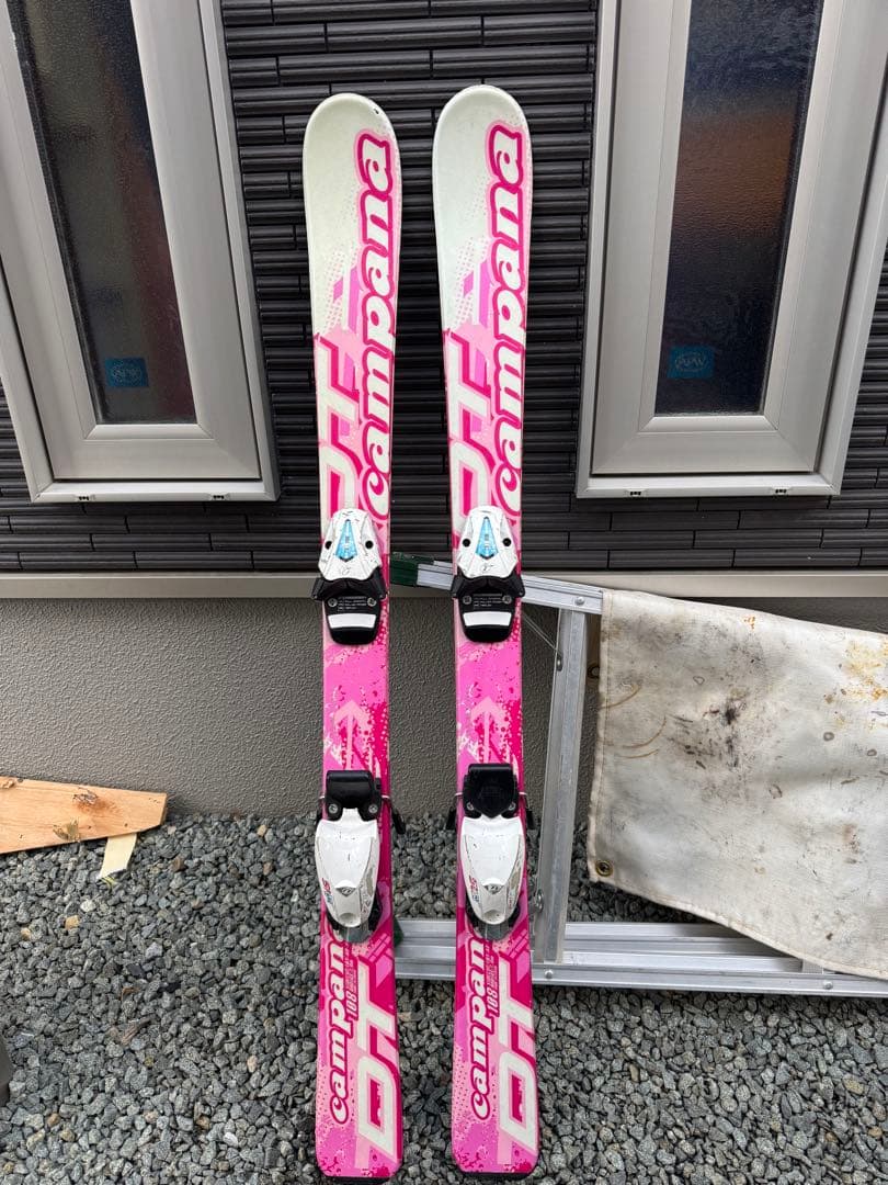 キッズ用スキー板 108cm ストック ブーツ付 19.0cm セット ガールズ