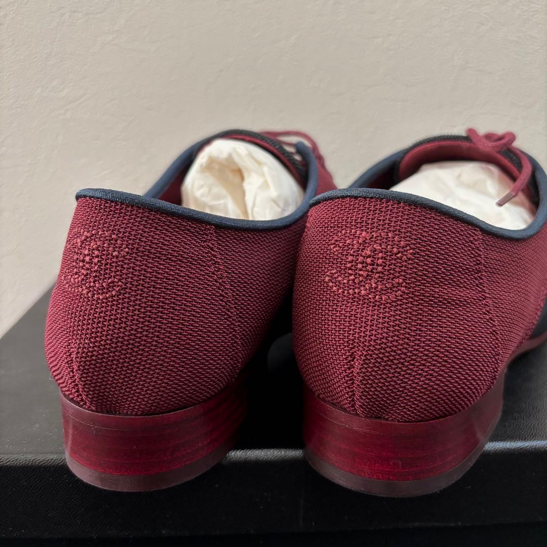 CHANEL 靴 メッシュ レースアップシューズ (23.5cm)