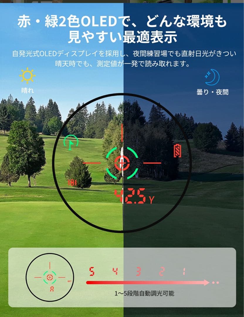ス*7様 新品U2 かゴルフ用距離計 大人気　ブラック