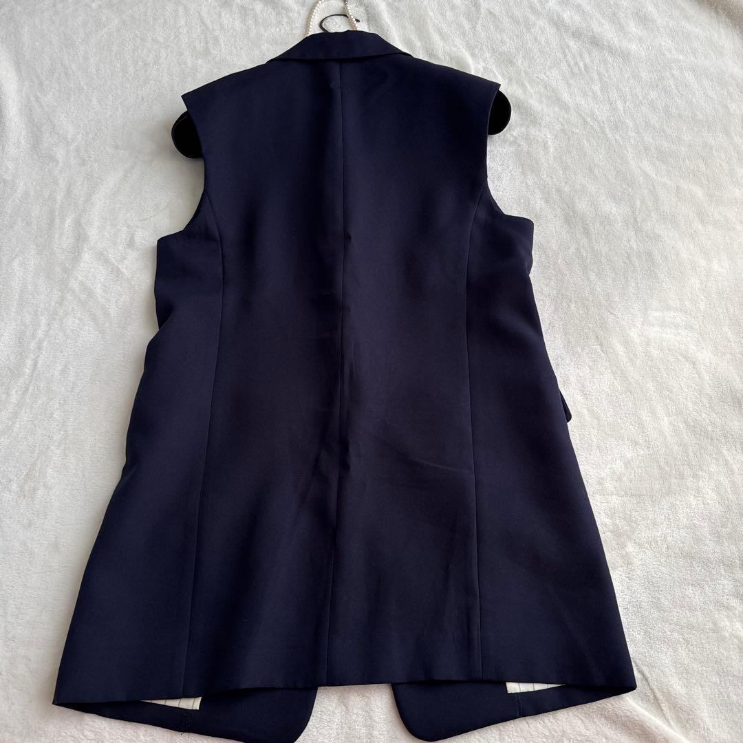 Mina様　アルアバイル ダブルオックスミドルジレ テーラード ベスト ネイビー