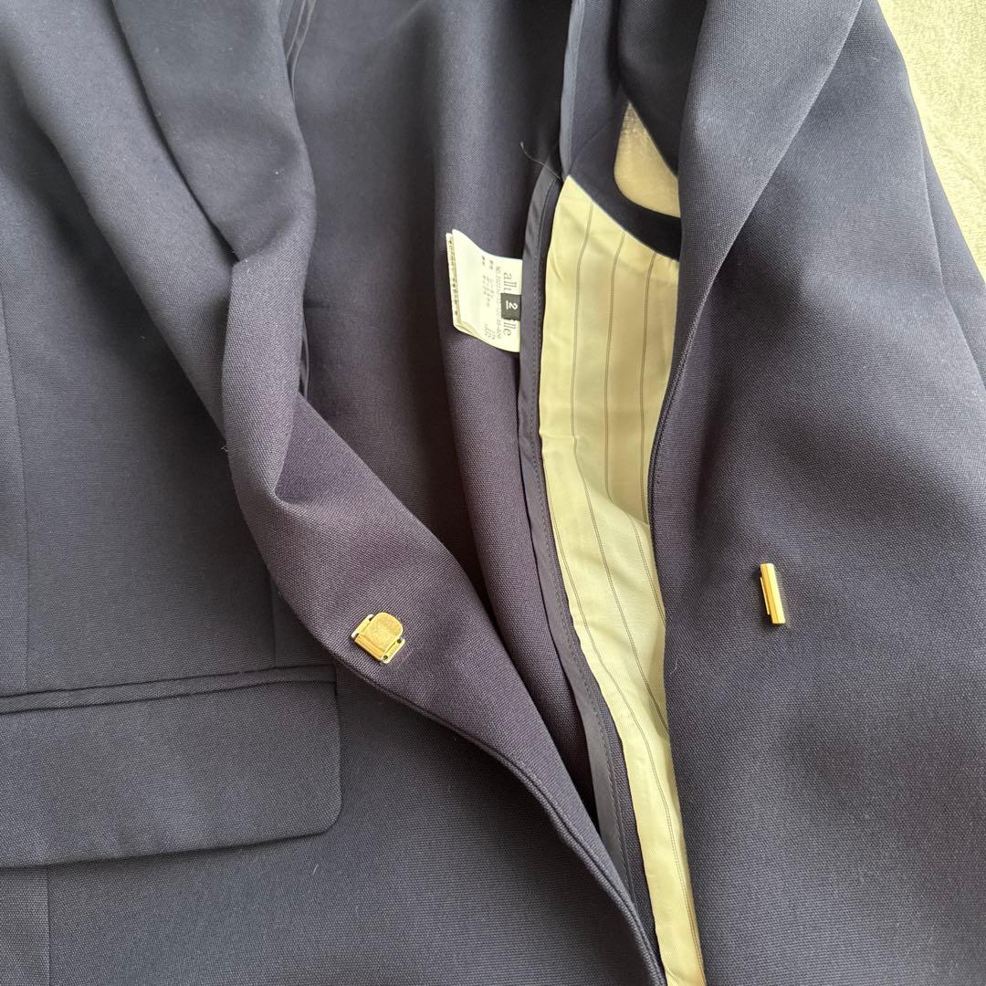 Mina様　アルアバイル ダブルオックスミドルジレ テーラード ベスト ネイビー