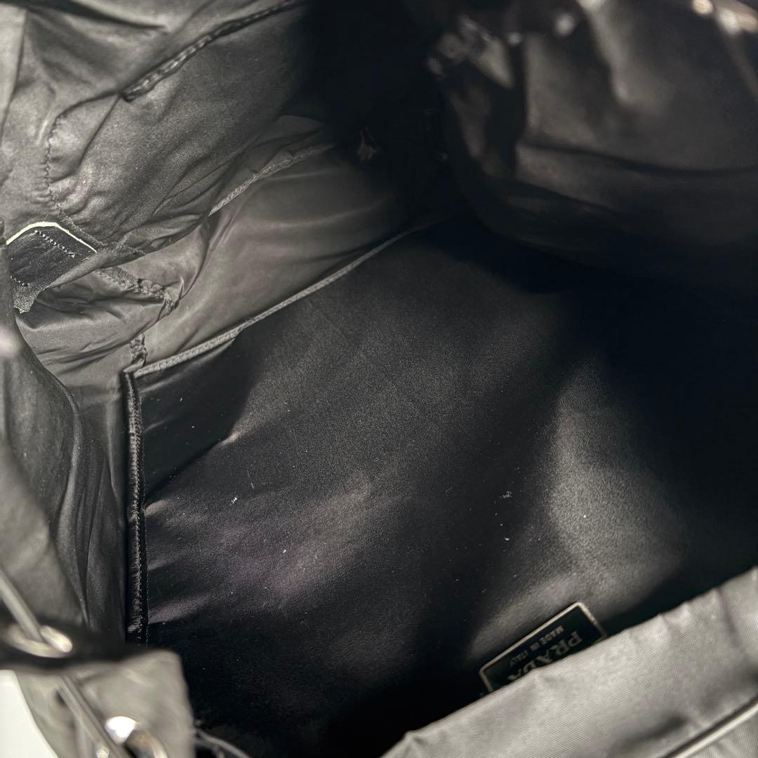 PRADA プラダ V135 三角ロゴ　リュック バックパック 黒　大容量