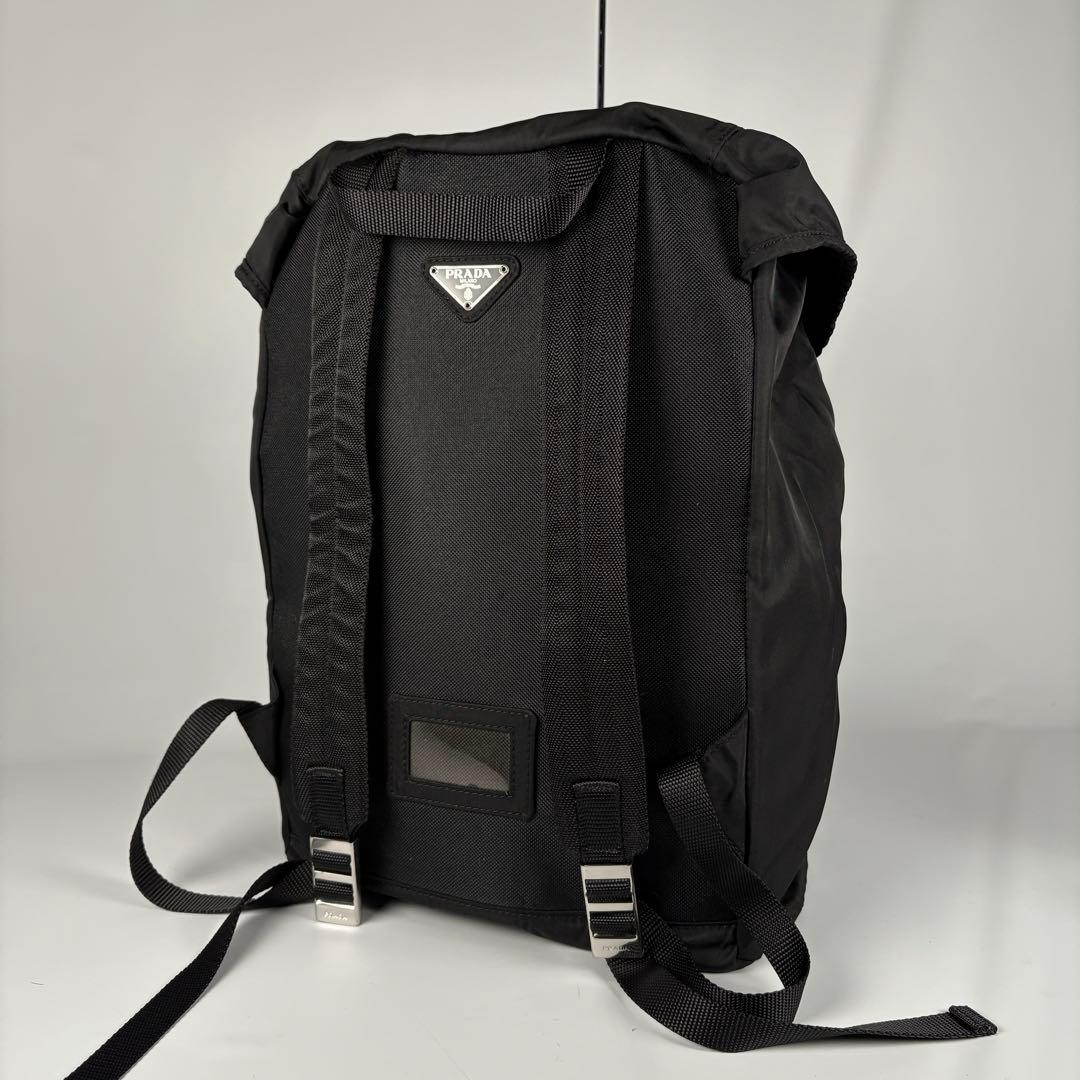 PRADA プラダ V135 三角ロゴ　リュック バックパック 黒　大容量