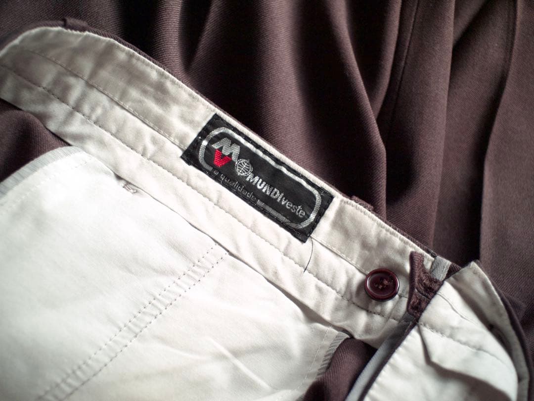 パンツ 80s 90s EURO \"MUNDI\" 3-tuck trousers