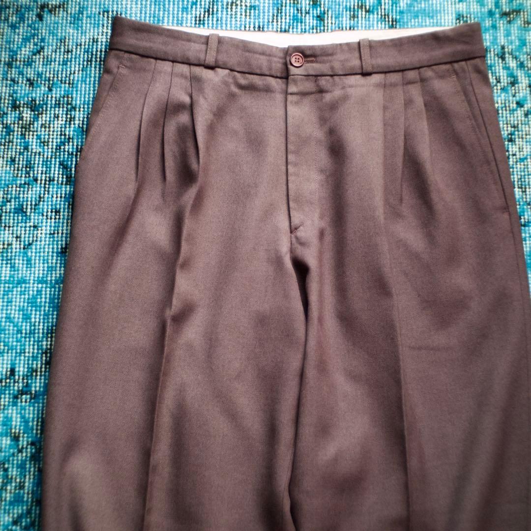 パンツ 80s 90s EURO \"MUNDI\" 3-tuck trousers