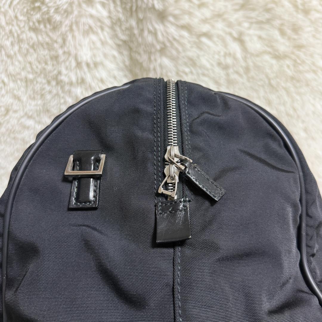 GUCCI グッチ ナイロン レザー 2WAY ボストンバッグ ロゴプレート