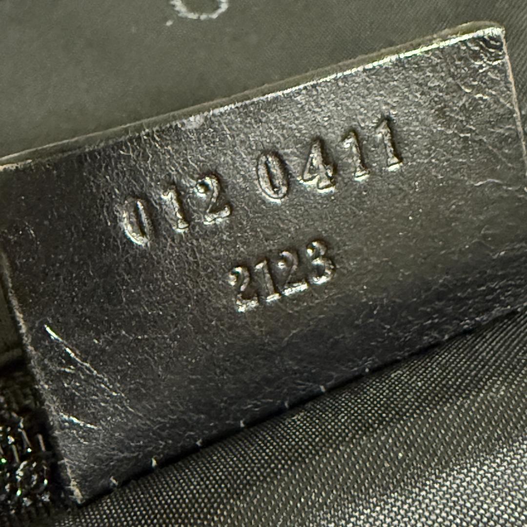 GUCCI グッチ ナイロン レザー 2WAY ボストンバッグ ロゴプレート