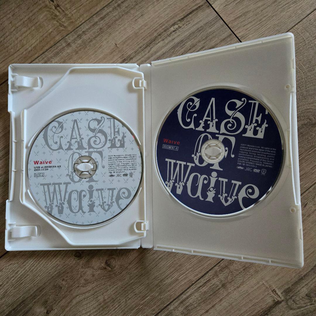 CASE OF Waive DVD 廃盤