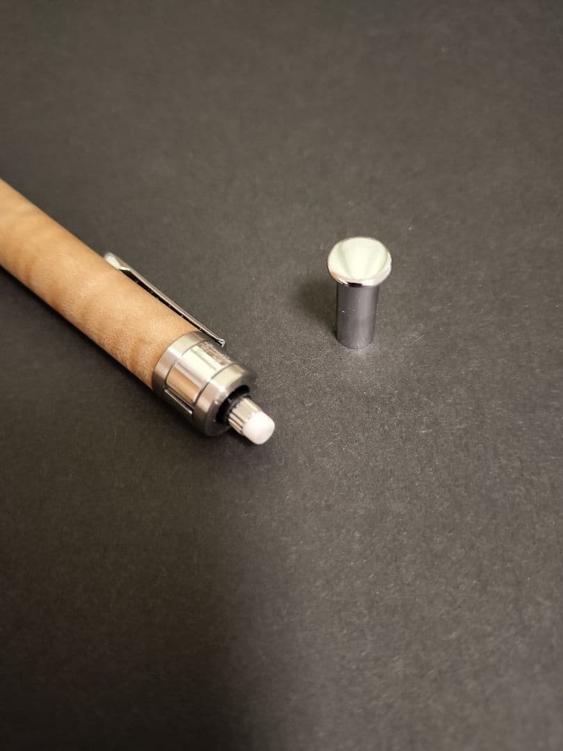 工房楔　楓ちぢみ杢　0.5シャープペンシル 固定式口金　おまけ付き