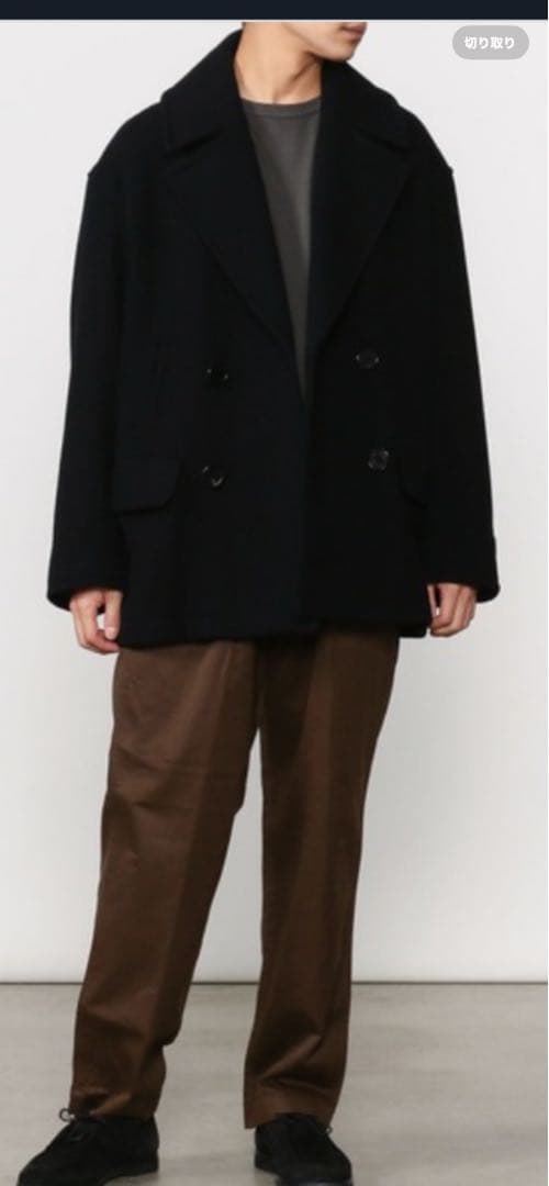 オーシバル ORCIVAL ライトウールモッサ ショート ピーコート　Bshop