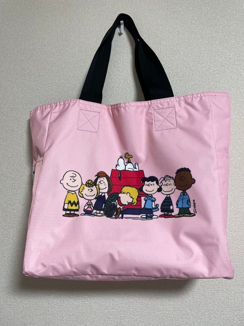 極美品 レスポートサック ×ピーナッツ75周年 リバーシブルトート スヌーピー