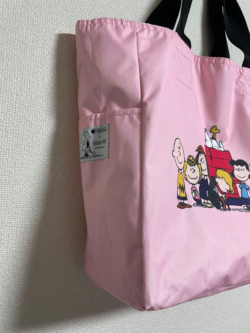 極美品 レスポートサック ×ピーナッツ75周年 リバーシブルトート スヌーピー