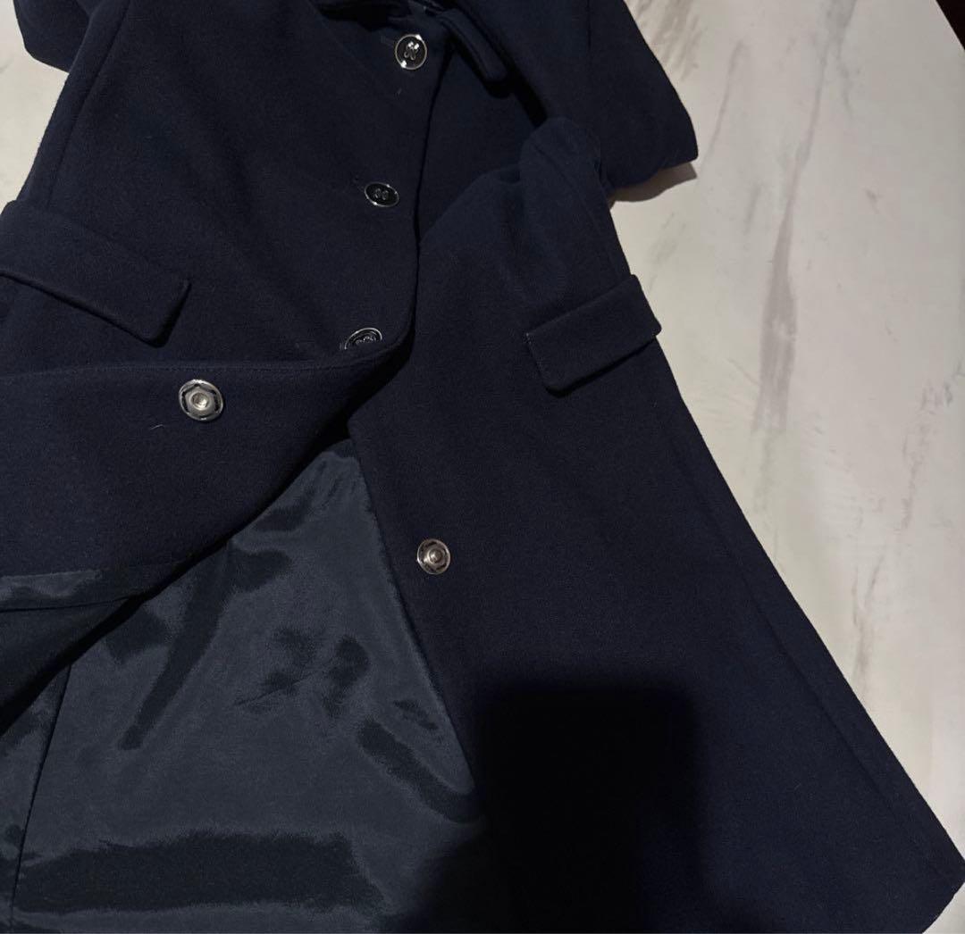 EMPORIO ARMANI ウールコート　ネイビー 8A(130cm)