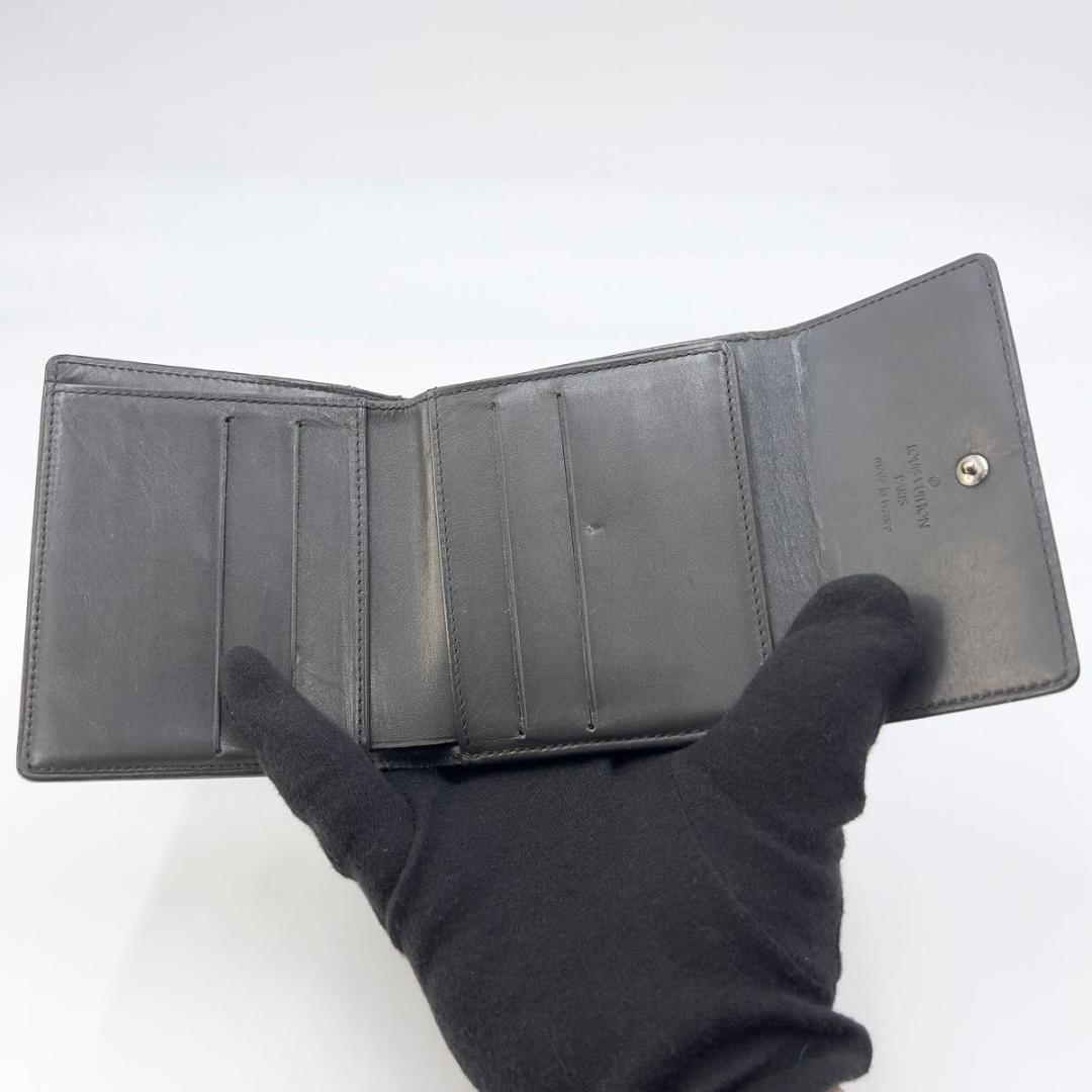 LOUIS VUITTON Wホック折り財布 モノグラム エクリプス