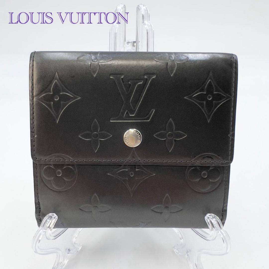 LOUIS VUITTON Wホック折り財布 モノグラム エクリプス