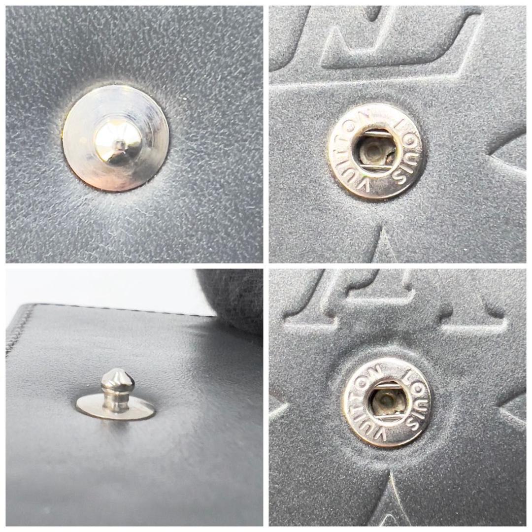 LOUIS VUITTON Wホック折り財布 モノグラム エクリプス