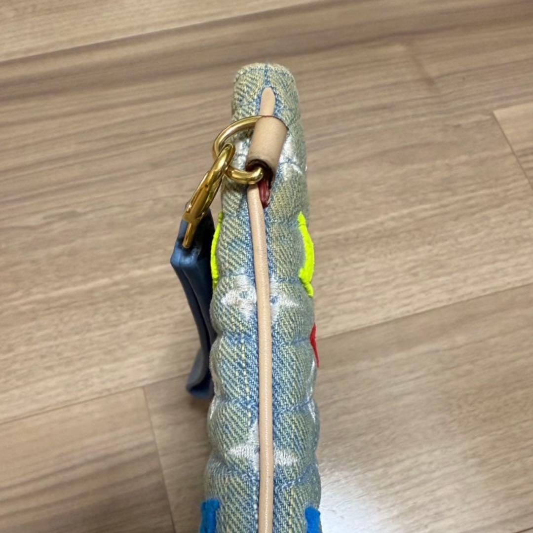 【希少・限定品】ルイヴィトン　クラッチバッグ デニム ライトブルー マルチカラー