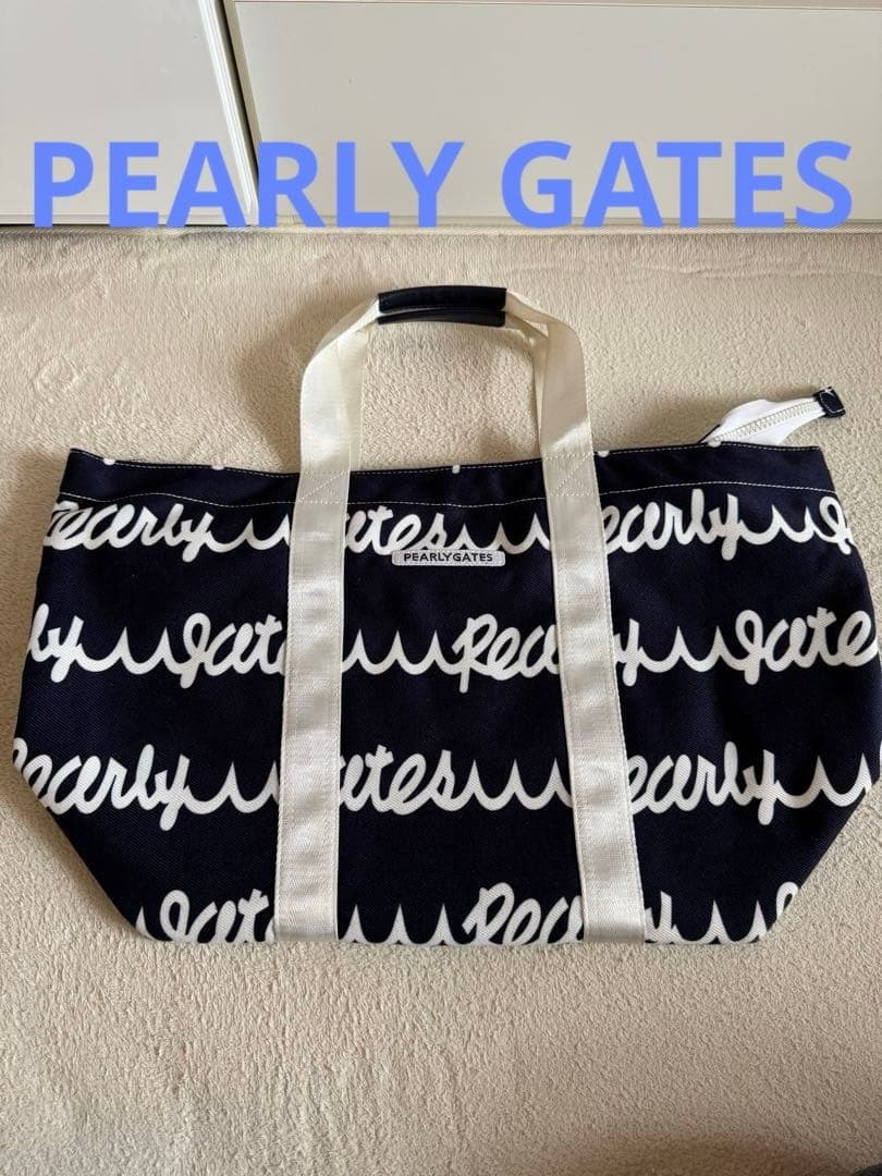 【美品】PEARLY GATES パーリーゲイツ ロッカーバッグ ネイビー 紺