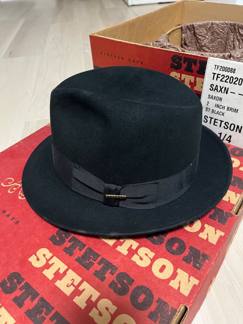 Stetson ステットソン ウールフェルトハット BK　７　１／４