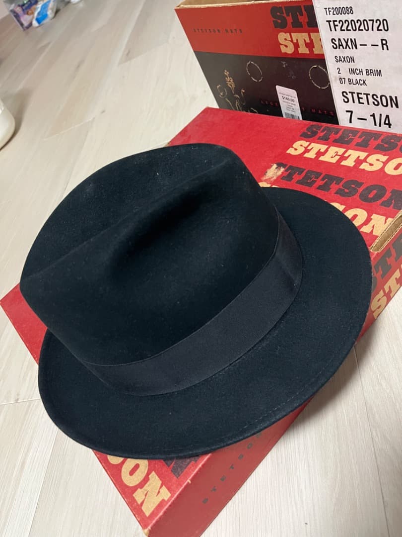 Stetson ステットソン ウールフェルトハット BK　７　１／４