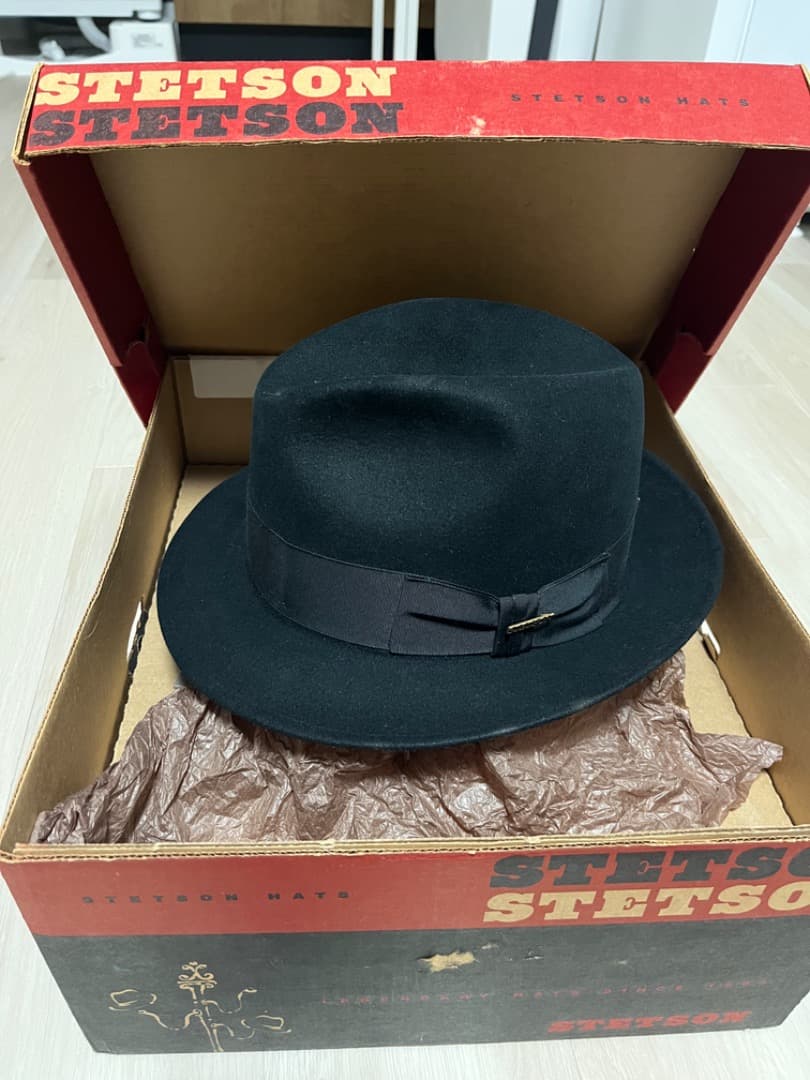 Stetson ステットソン ウールフェルトハット BK　７　１／４