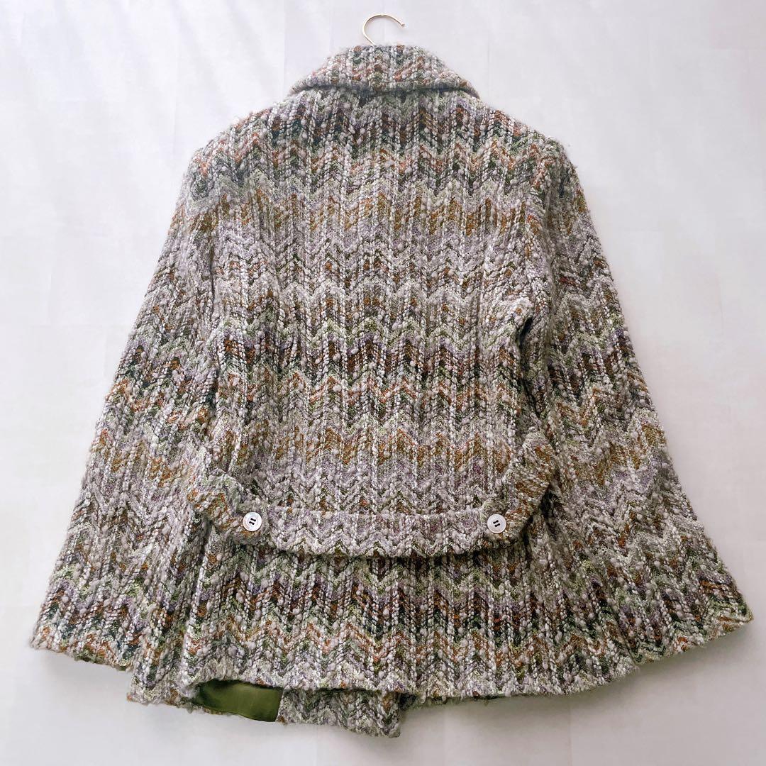 美品✨ミッソーニ ウールジャケット モヘヤ混 オレンジタグ 大きいサイズ 44