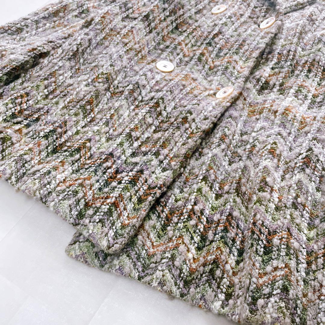 美品✨ミッソーニ ウールジャケット モヘヤ混 オレンジタグ 大きいサイズ 44