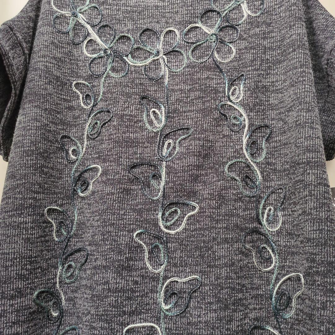 秋物　Lemage オシャレデザイン　半袖チュニック　3Lサイズ