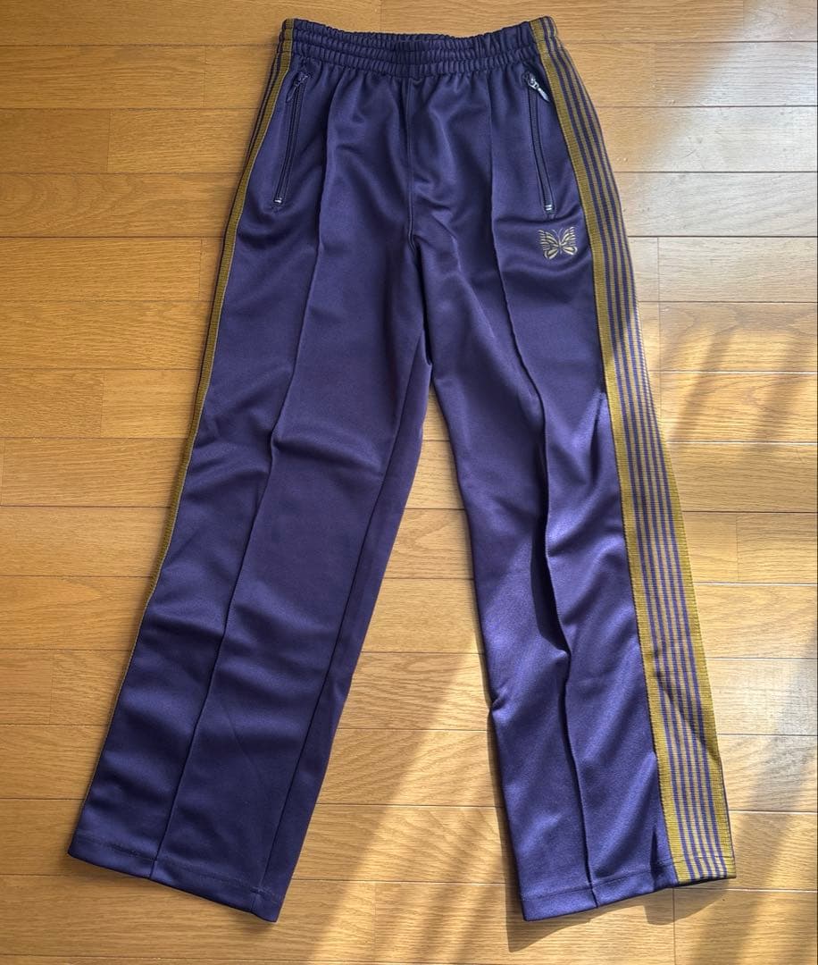 Needlesニードルス トラックパンツ XS パープル イエロー ストレート