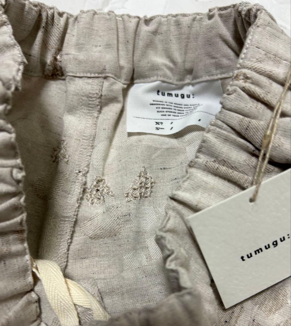 tumugu ツムグ 幾何学ジャガードティンカーパンツ
