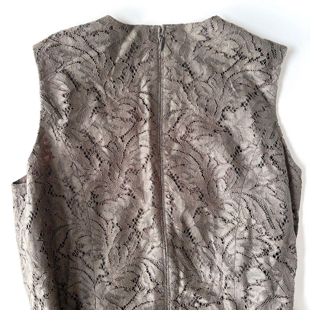 新品⁑ユナイテッドトウキョウ　総レースオールインワン　カーキグレー　1 ドレス