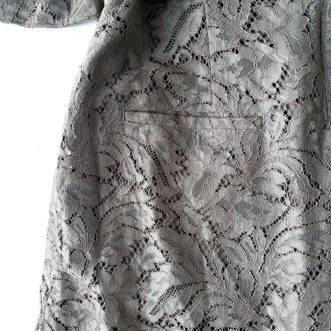 新品⁑ユナイテッドトウキョウ　総レースオールインワン　カーキグレー　1 ドレス