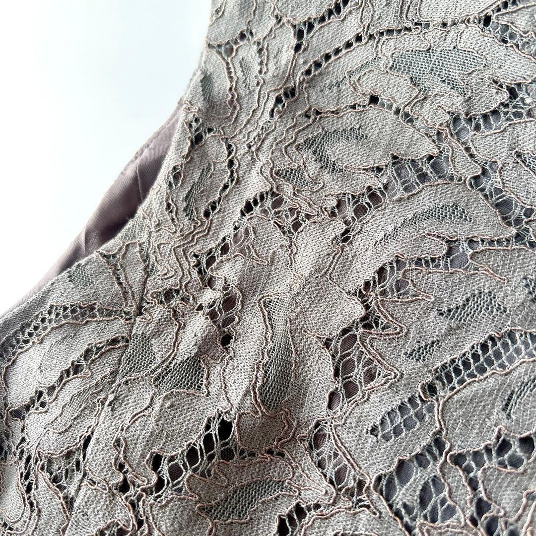 新品⁑ユナイテッドトウキョウ　総レースオールインワン　カーキグレー　1 ドレス