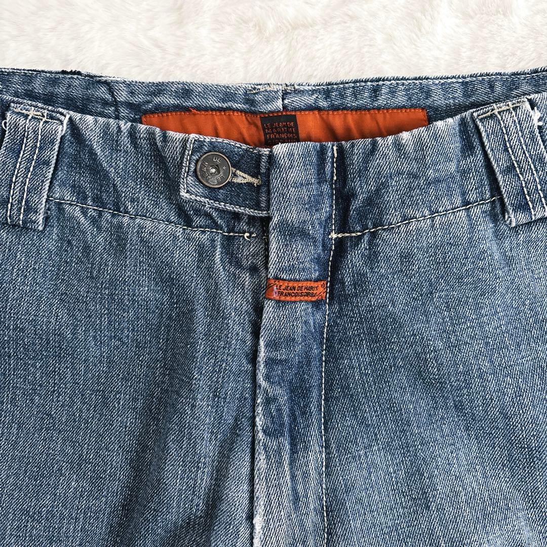 マリテフランソワジルボー シャトルパンツ 極太w38バギーデニム