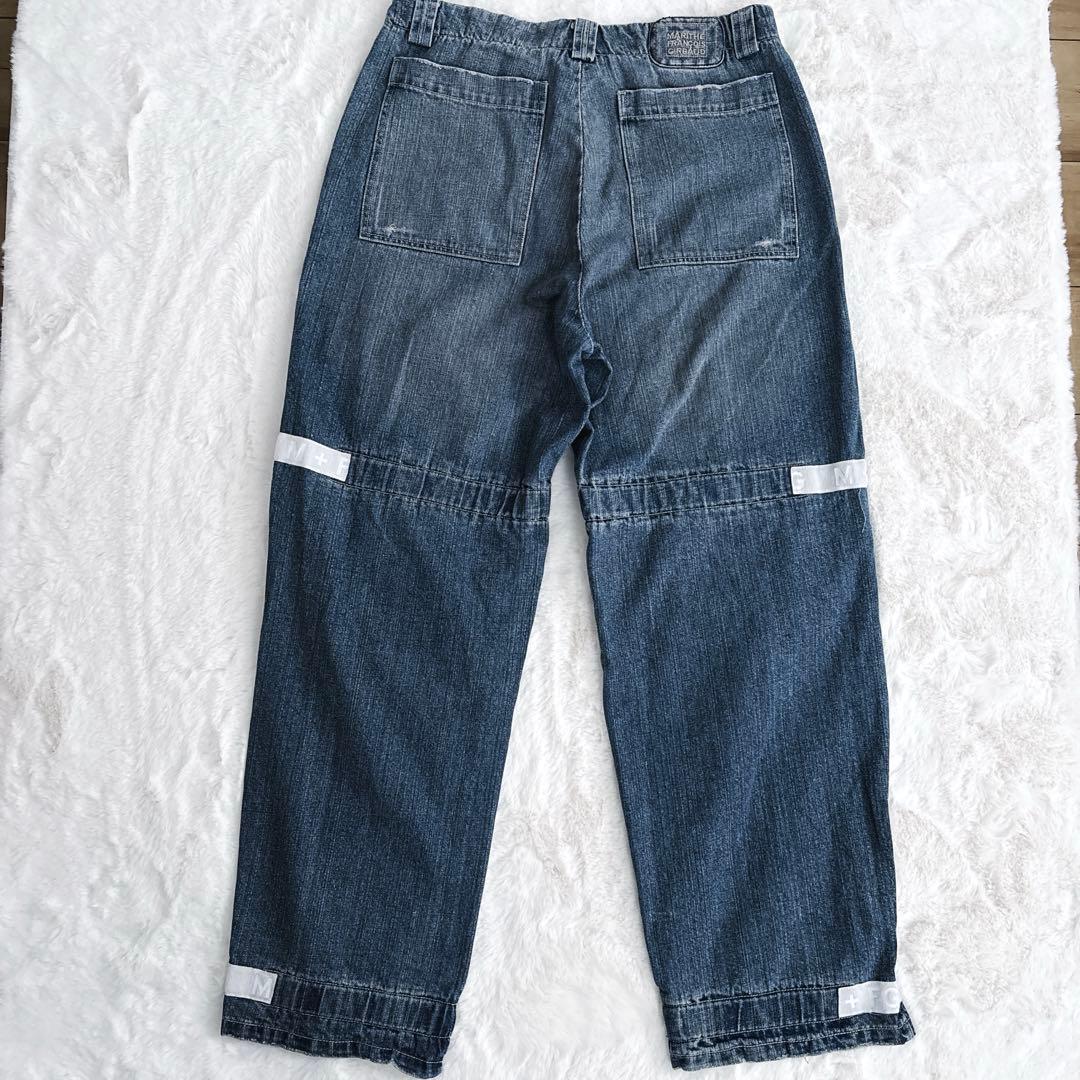マリテフランソワジルボー シャトルパンツ 極太w38バギーデニム