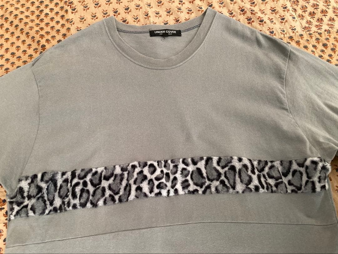 95年初期　アンダーカバー　レオパード柄切替Ｔシャツ☆希少☆