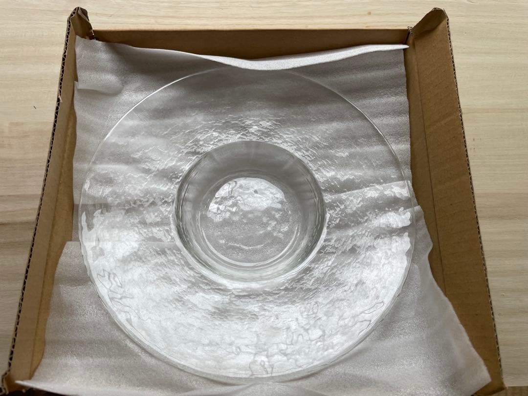 11枚北洋硝子 石塚硝子　ガラス工芸皿 ダブルF リムレット　ガラスプレート