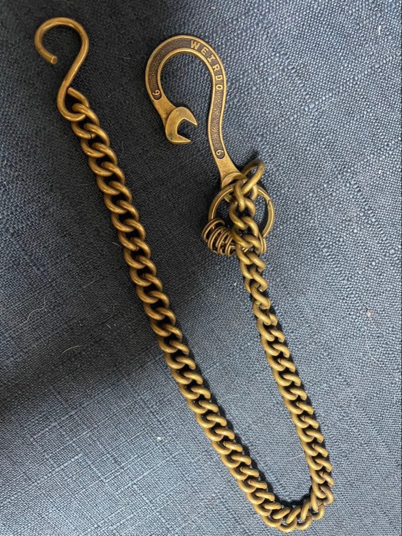 ウィアード　WEIRDO ウォレットチェーン　真鍮