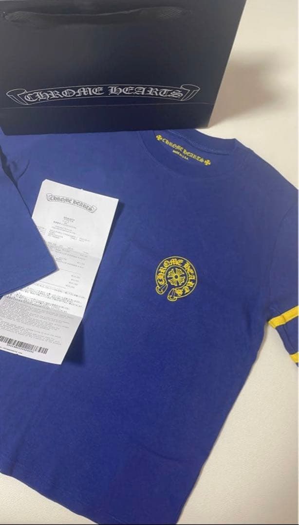 Chrome Hearts 新作　カットソー　トレーナー　ブルー　クロムハーツ