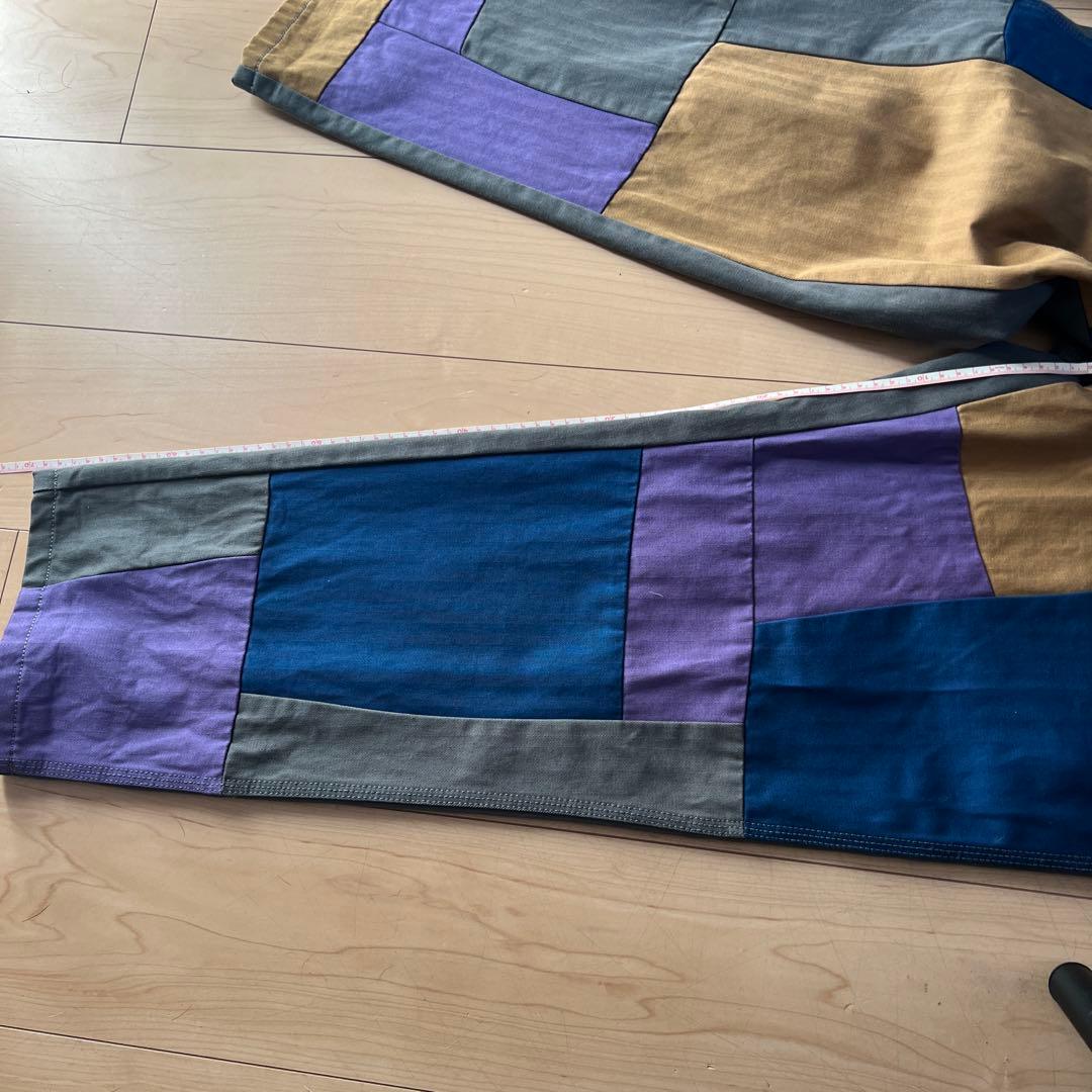 コムデギャルソンパッチワーク マルチカラーパンツ