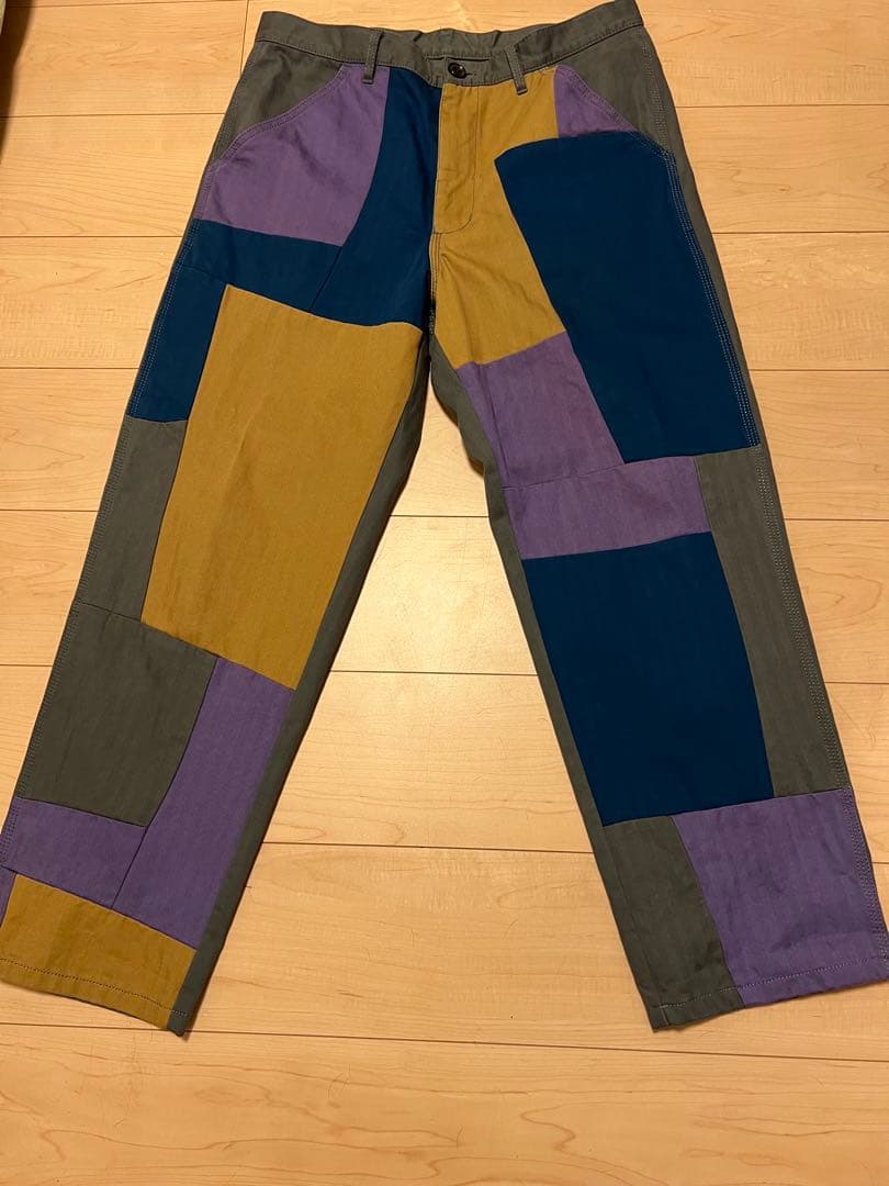 コムデギャルソンパッチワーク マルチカラーパンツ