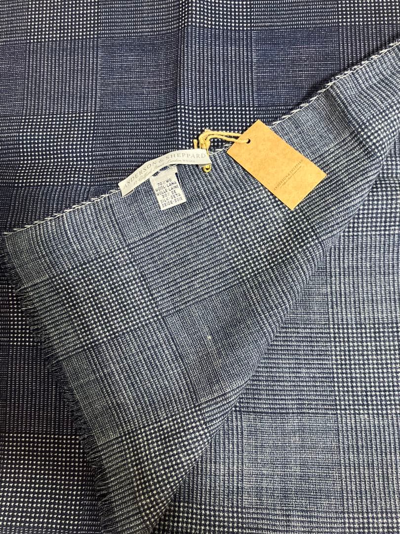 バンブ様先約⭐︎未使用ANDERSON & SHEPPARD リネンシルクストール