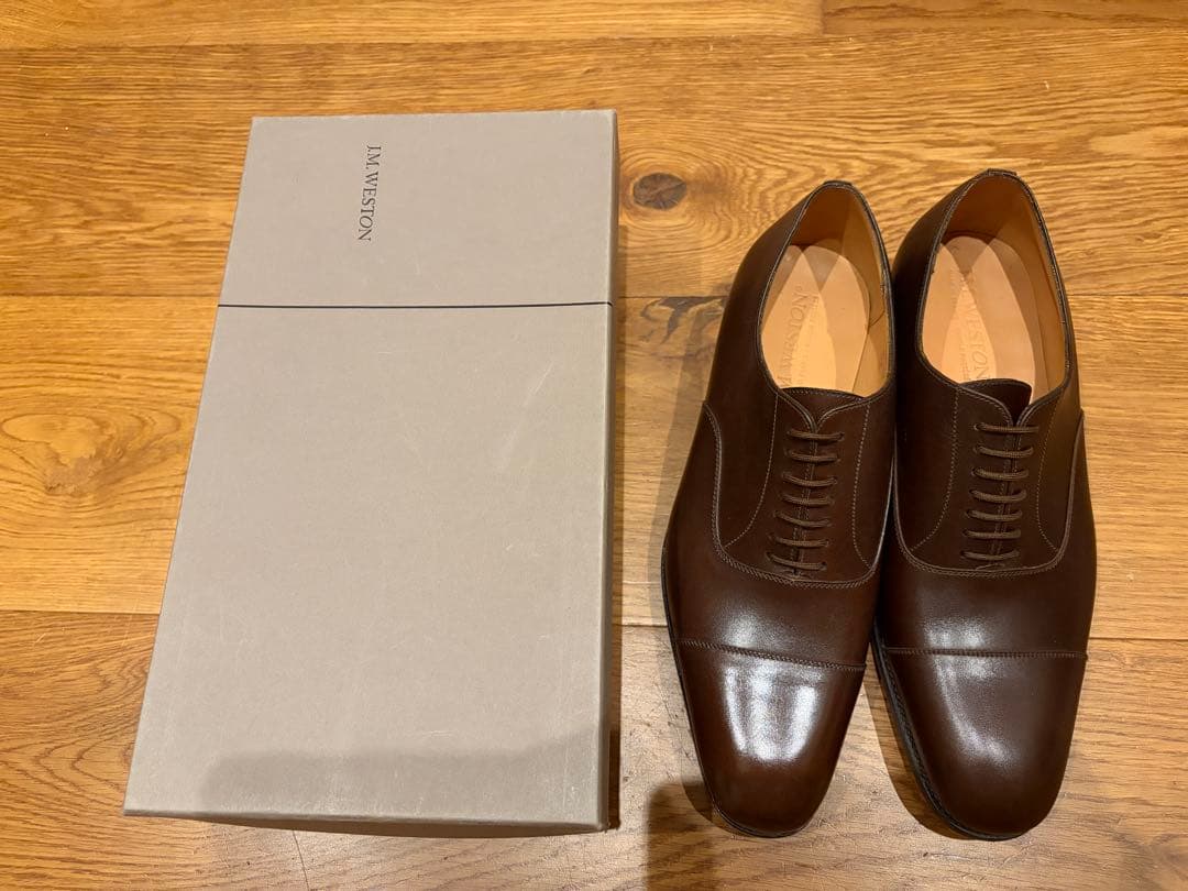 値下不可　J.M.WESTON ウエストン ストレートチップ　レザー　シューズ