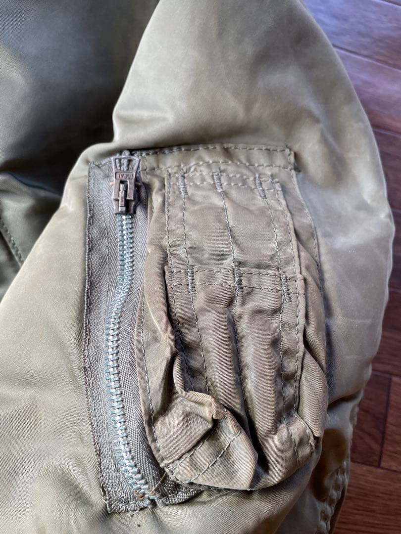 値下げALPHA MA-1 80's-90’s LビンテージMADEIN USA