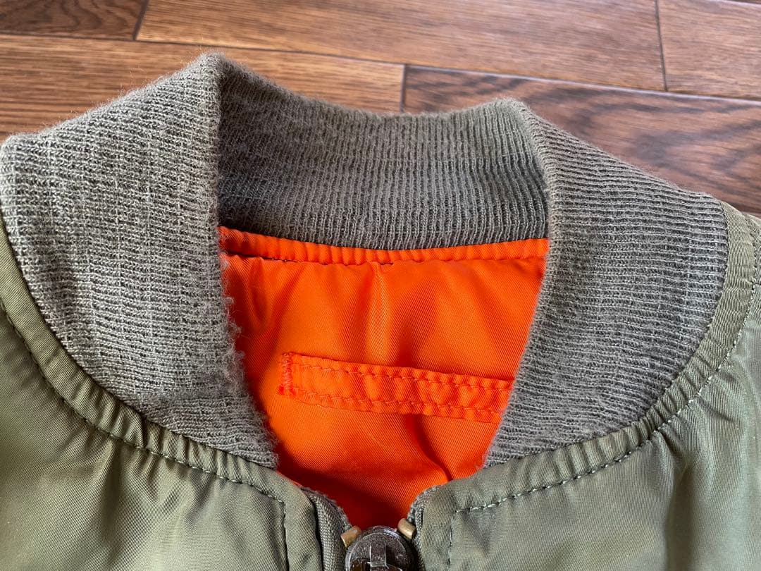 値下げALPHA MA-1 80's-90’s LビンテージMADEIN USA