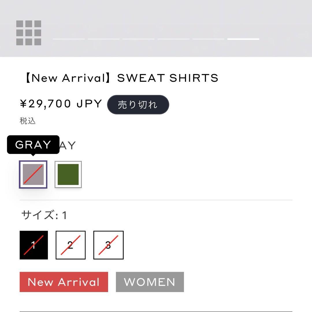 新品タグ付き CPG GOLF SWEAT SHIRTS スウェット