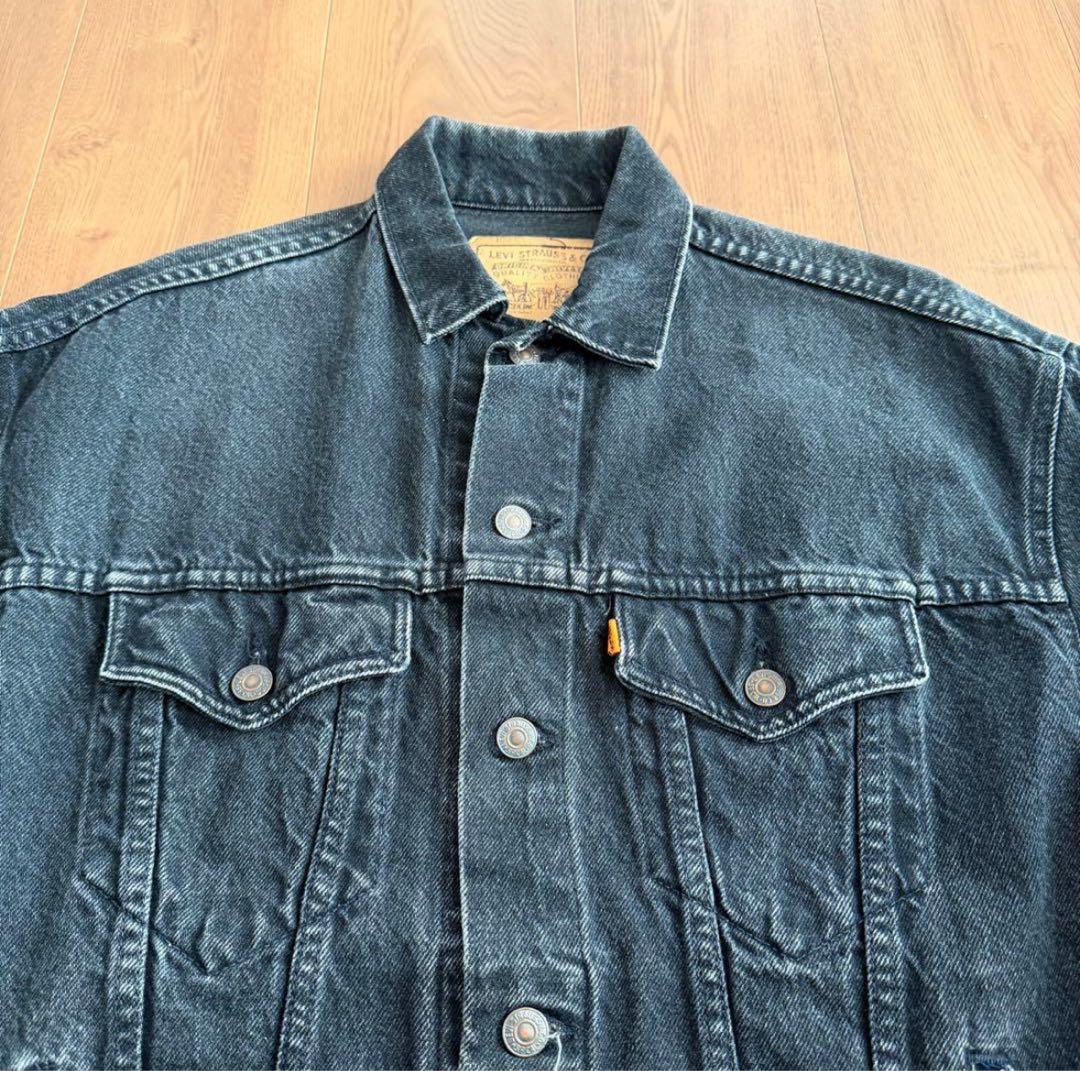 80s リーバイス 57507 ブラック デニムジャケット 70507 後染め
